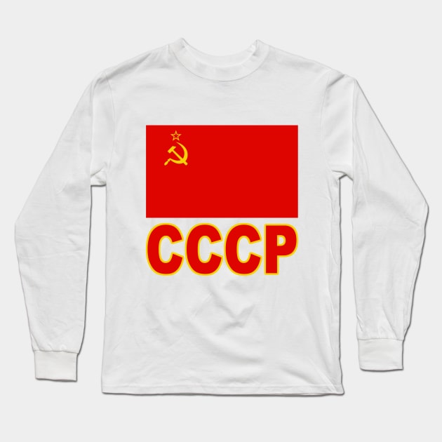 The Pride of the Soviet Union (CCCP) - National Flag Design Long Sleeve T-Shirt by Naves